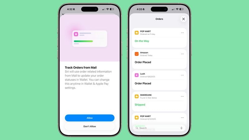 ios 26 wallet 注文
