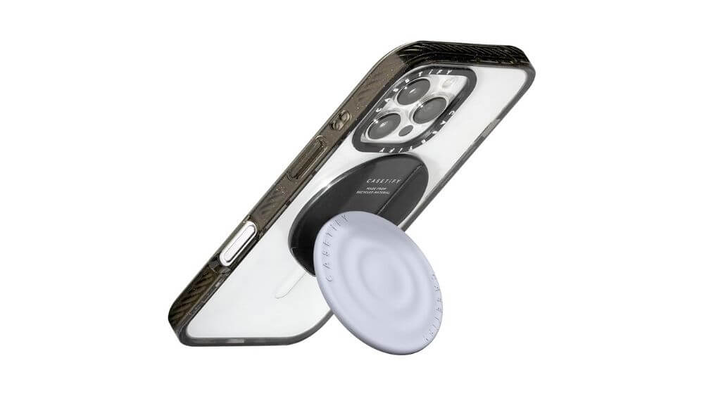 MagSafe アクセサリー CASETiFY Snappy ウェーブ シリコン グリップスタンド