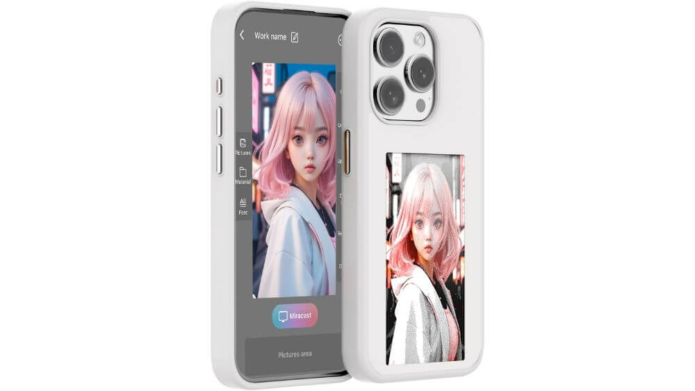 電子ペーパー スマホ ケース