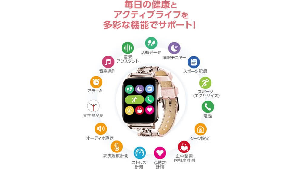 サンリオ スマートウォッチ 機能